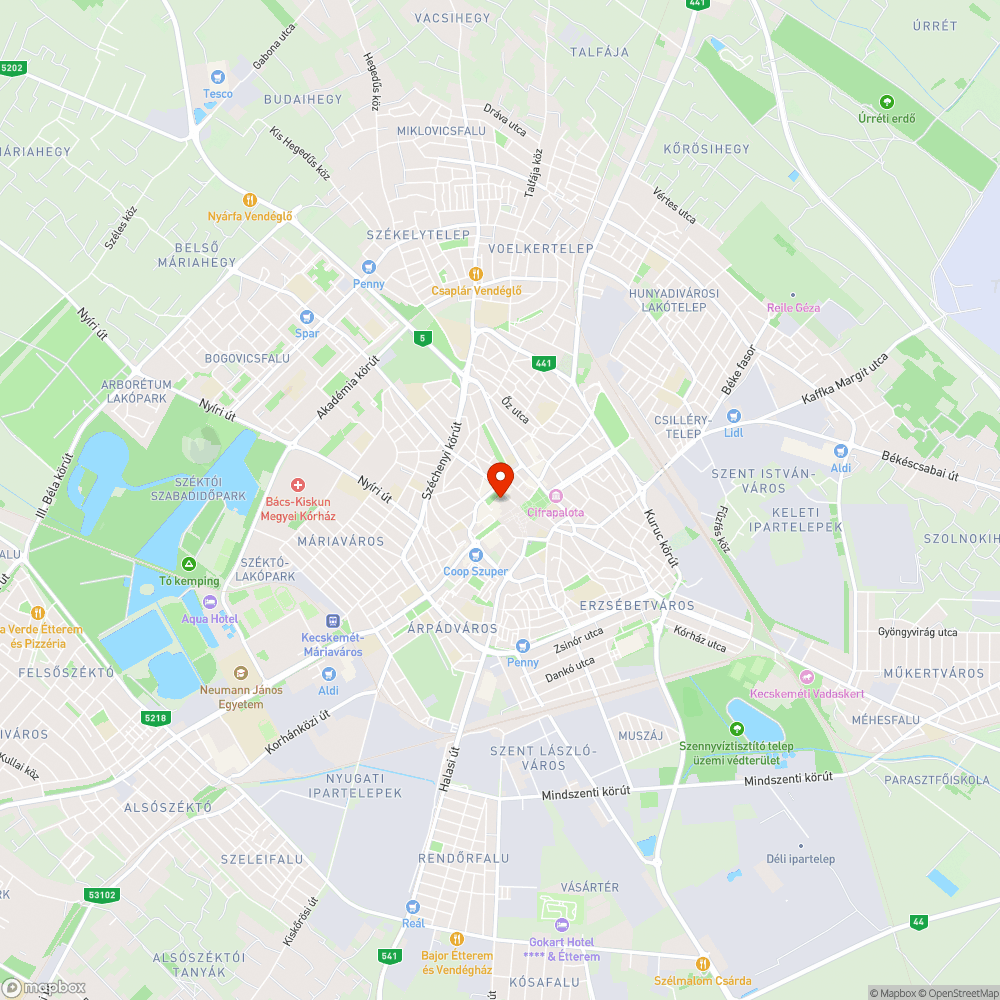 Használaton kívüli, gyalogos közlekedést zavaró buszváró bejelentés helye