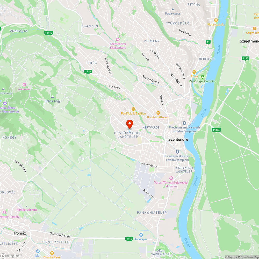 Telepítsünk zebrát a V-8 elé! bejelentés helye