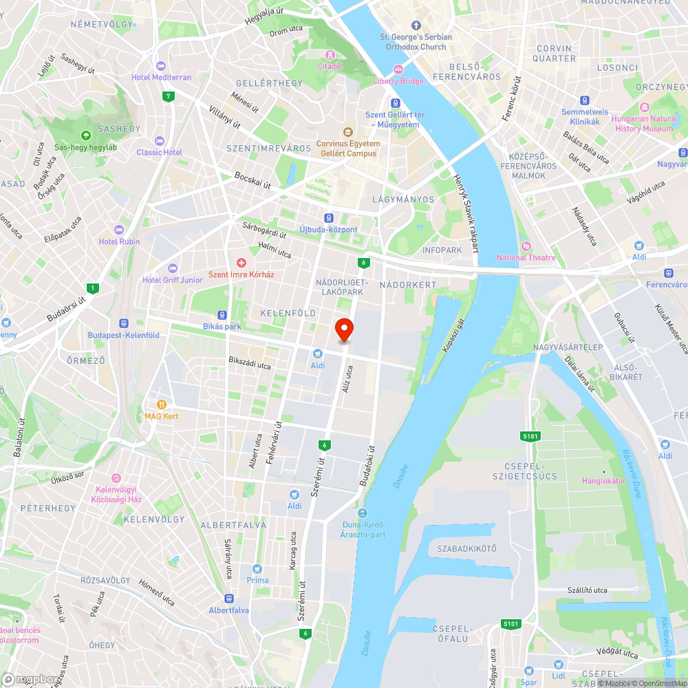 Kátyú a kerékpárúton bejelentés helye