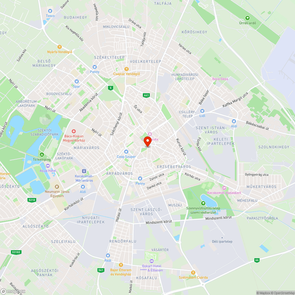 Felgyűrődött aszfalt bejelentés helye