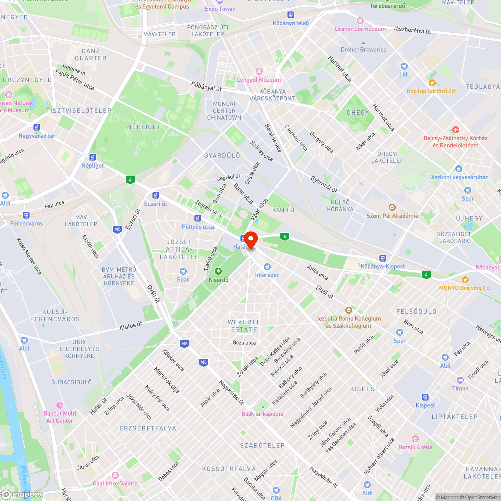 Elhanyagolt közterület bejelentés helye