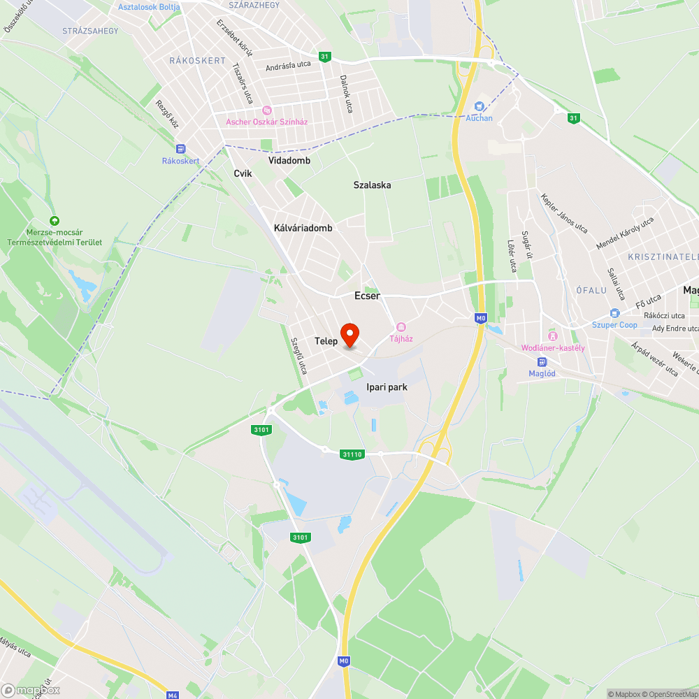 Elektromos bejelentés helye