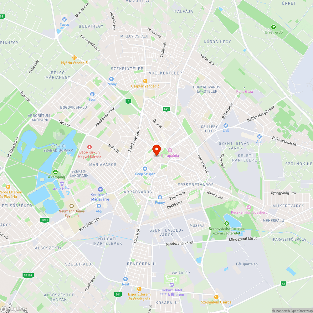 Szemét a Nagytemplom oldalában bejelentés helye
