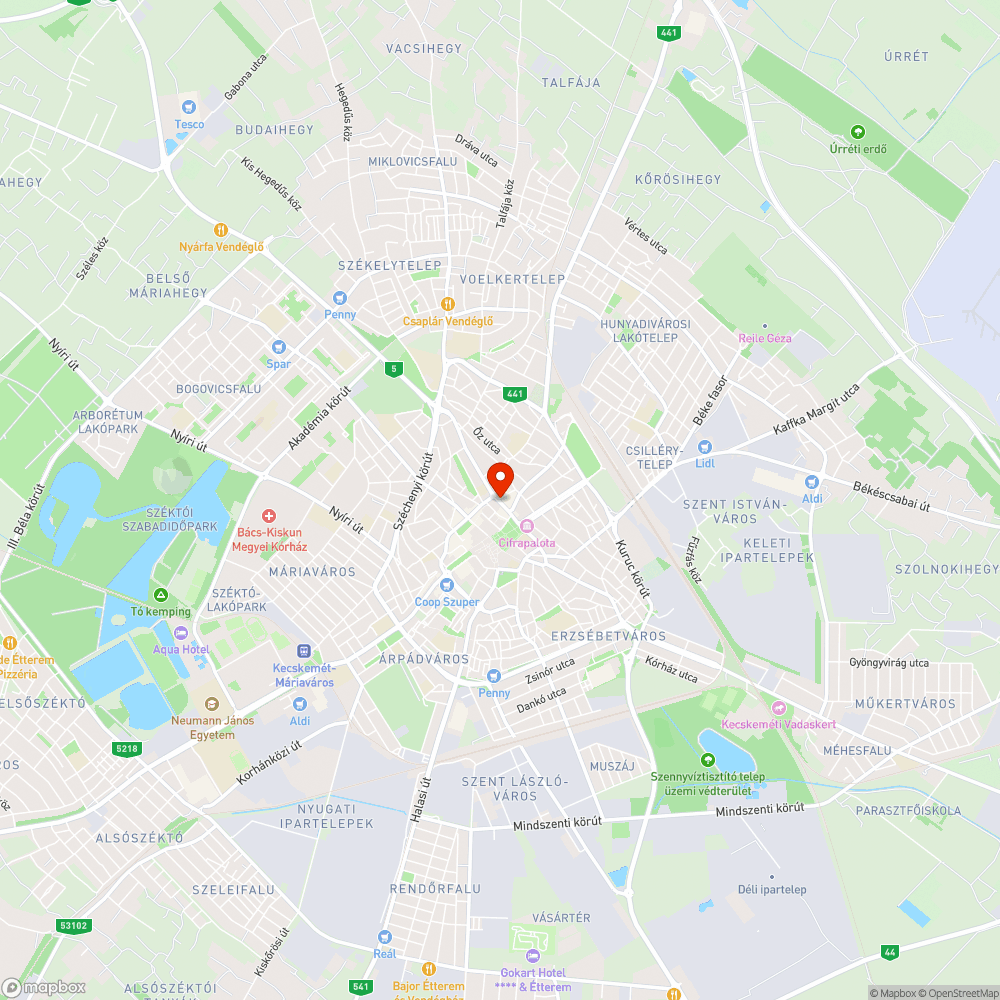 Töredezett járda az Ázsia Centrum áruház sarkán bejelentés helye