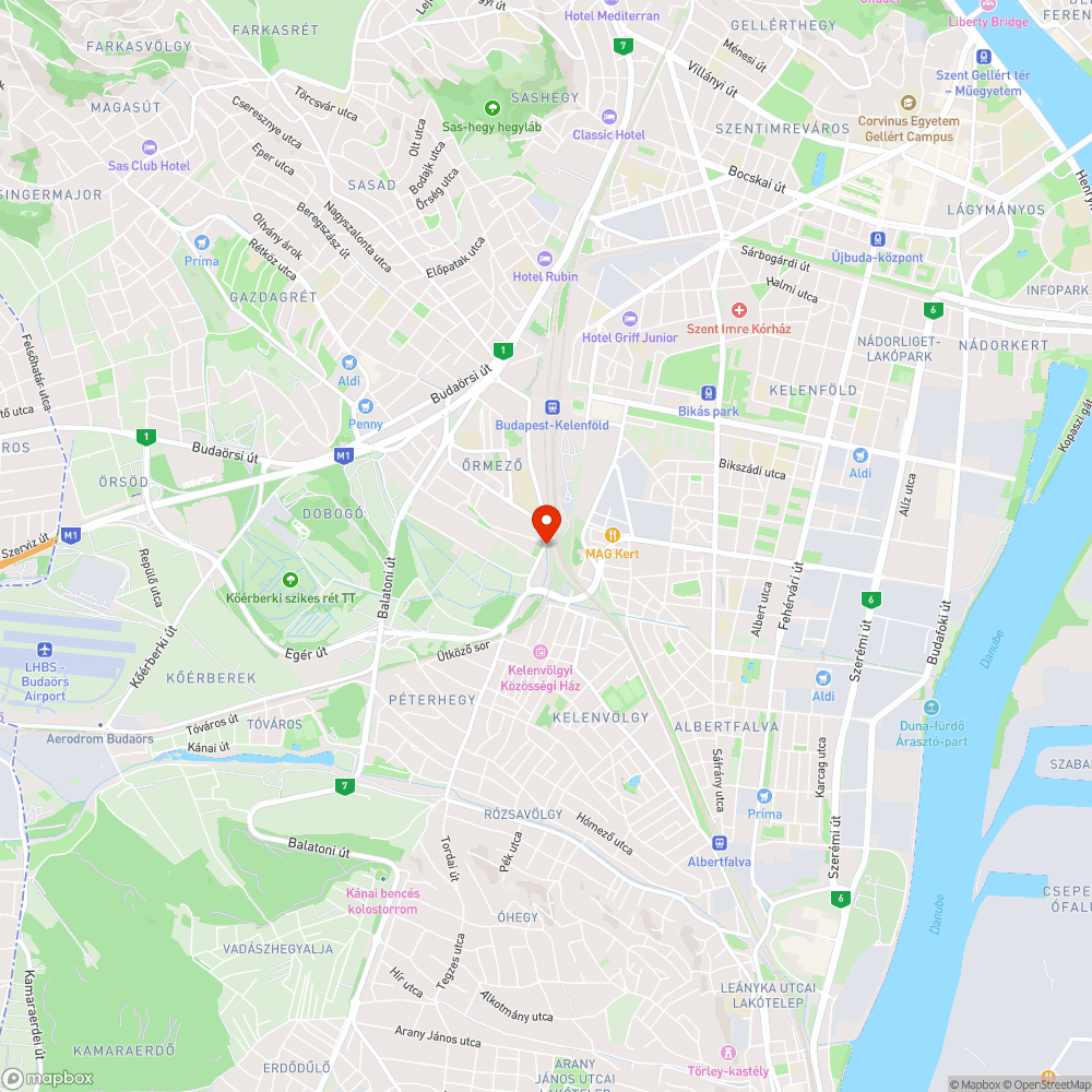 Kátyúk - Őrmezei lakótelep bejelentés helye