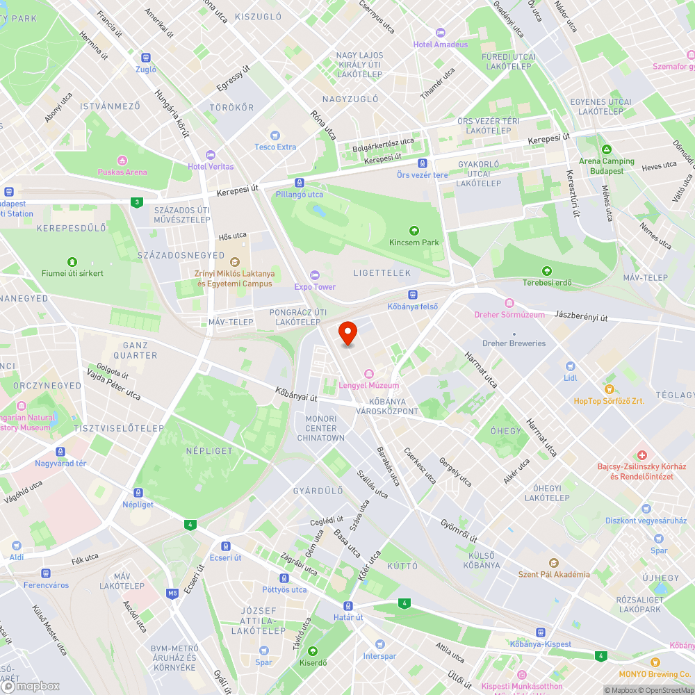 Villogó lámpa bejelentés helye