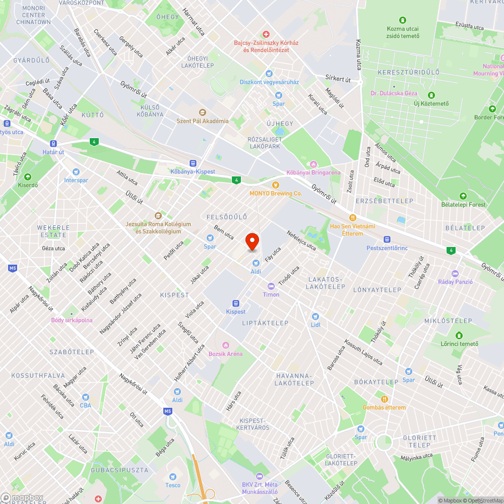 Megsüllyedt csatornafedél a Bem utcában bejelentés helye