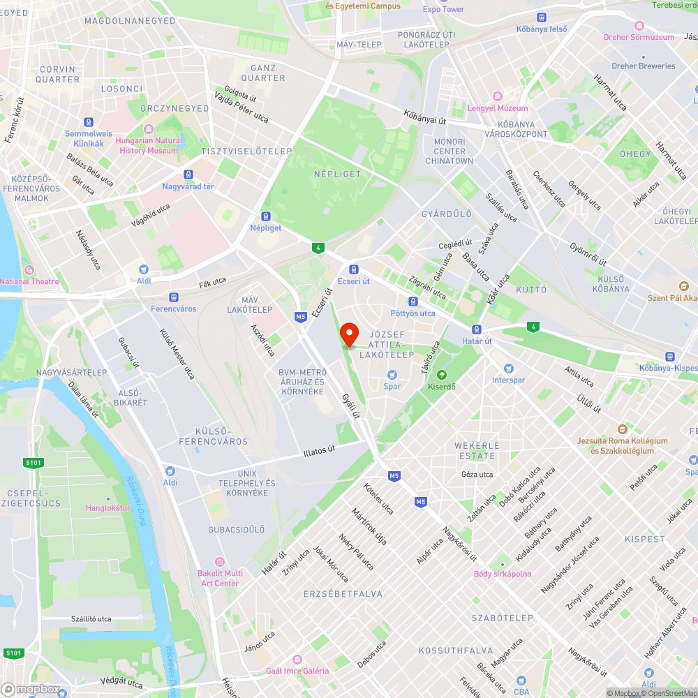 Kerékpár útra belógó fák. bejelentés helye