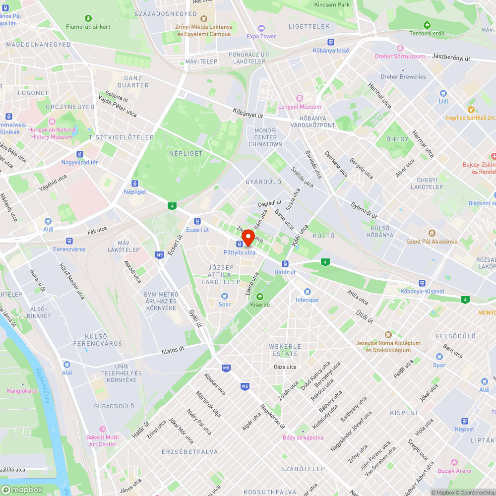 Kipusztult fa - Üllői út bejelentés helye
