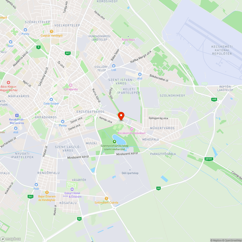 Kátyúsor a Műkertvárosban bejelentés helye