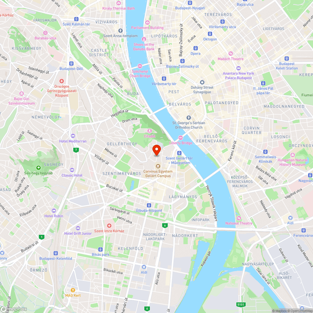Kelenhegyi úti kátyú - kerékpárra veszélyes bejelentés helye
