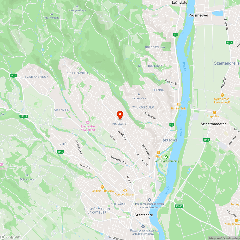 Jelentős úthiba a Vadrózsa és a Ribizli utca találkozásánál bejelentés helye