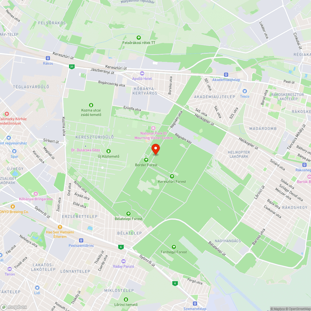 erdei bringaút bejelentés helye