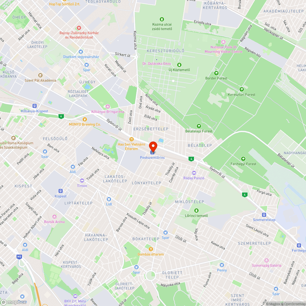 koszos buszmegálló, sérült tető bejelentés helye