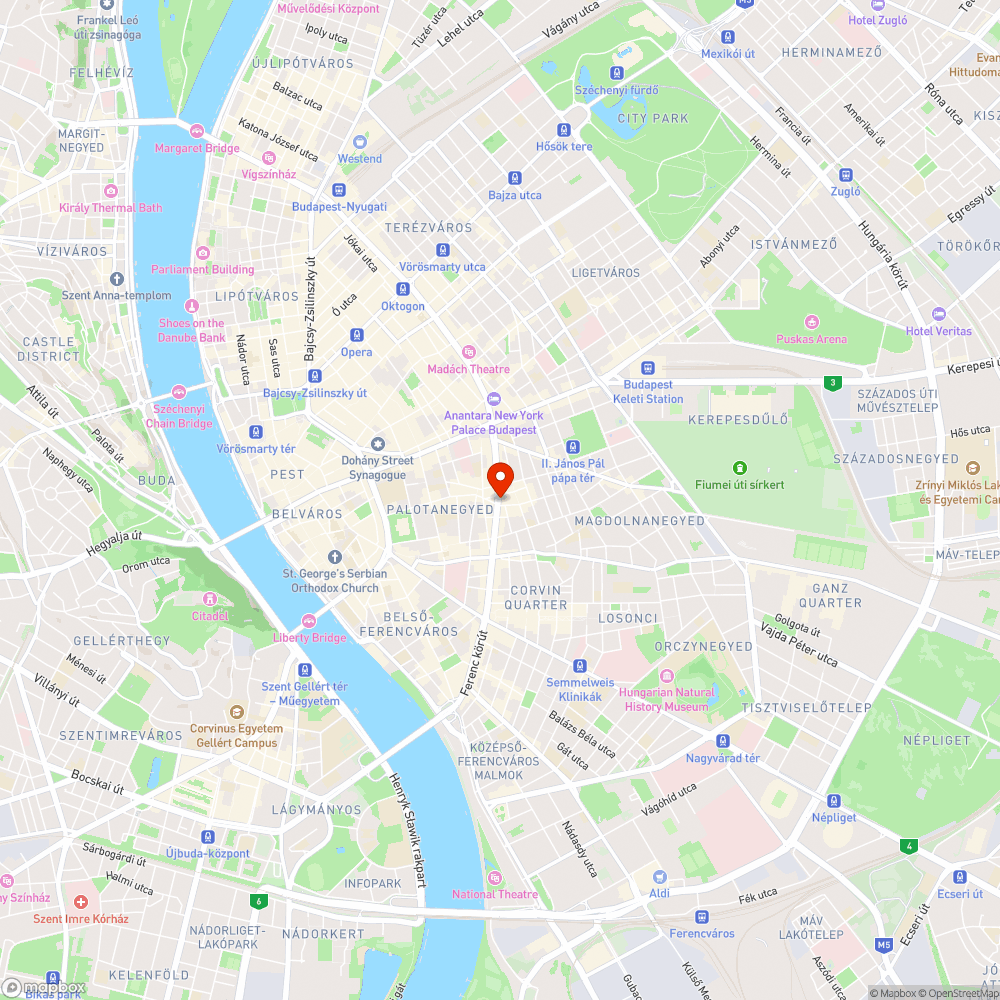 Hiányzó Megállónév tábla - Rákóczi tér M bejelentés helye