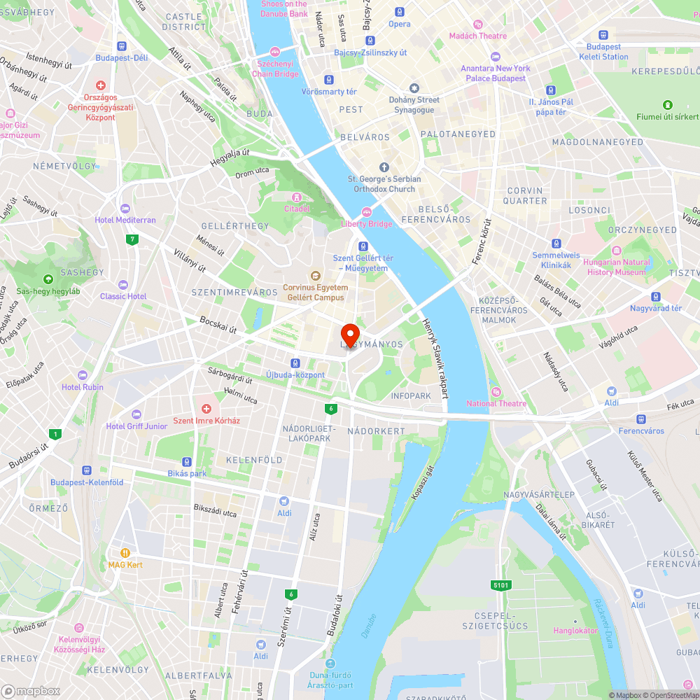 rozsdás oszlop Budafoki út/Irinyi sarkán bejelentés helye