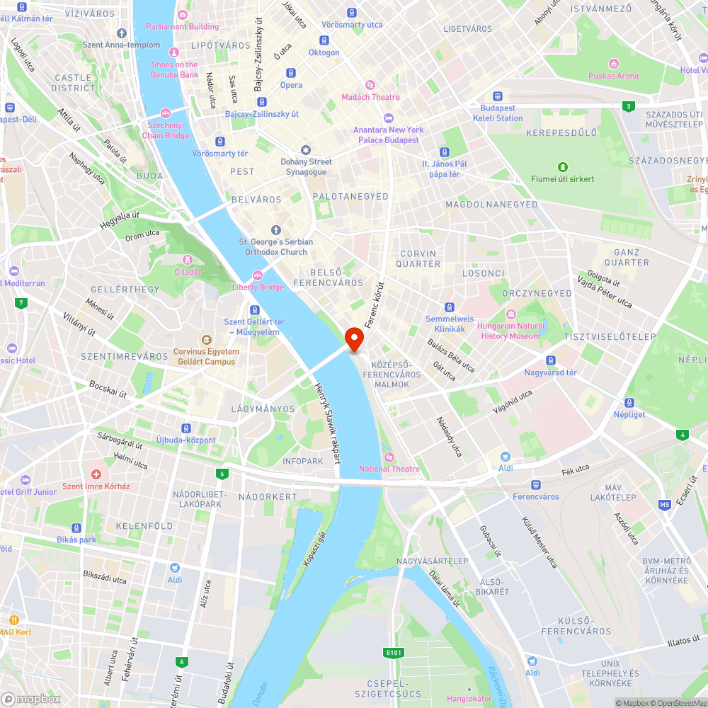 Nem világító lámpa - Boráros tér H bejelentés helye