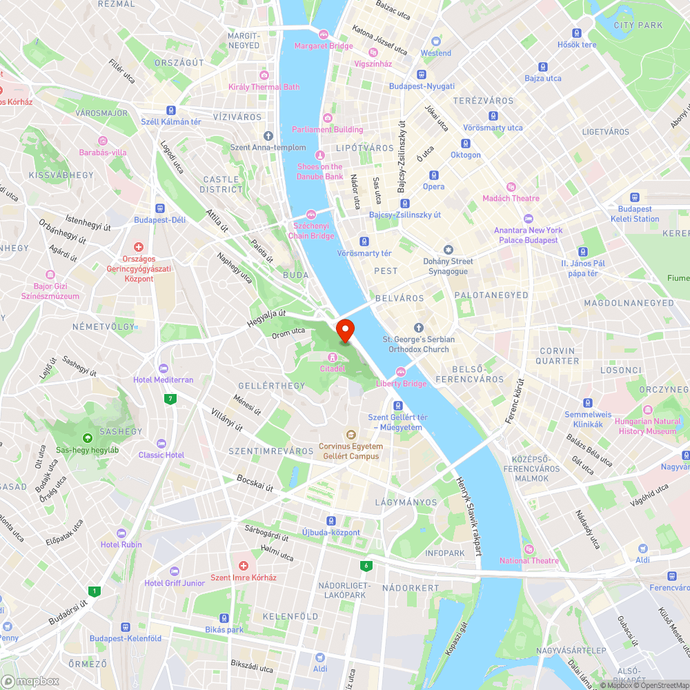 Hiányzó korlátelemek a Gellért-hegyen - part 2. bejelentés helye