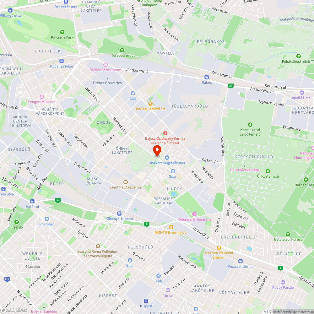 Oszlopcsonk bejelentés helye