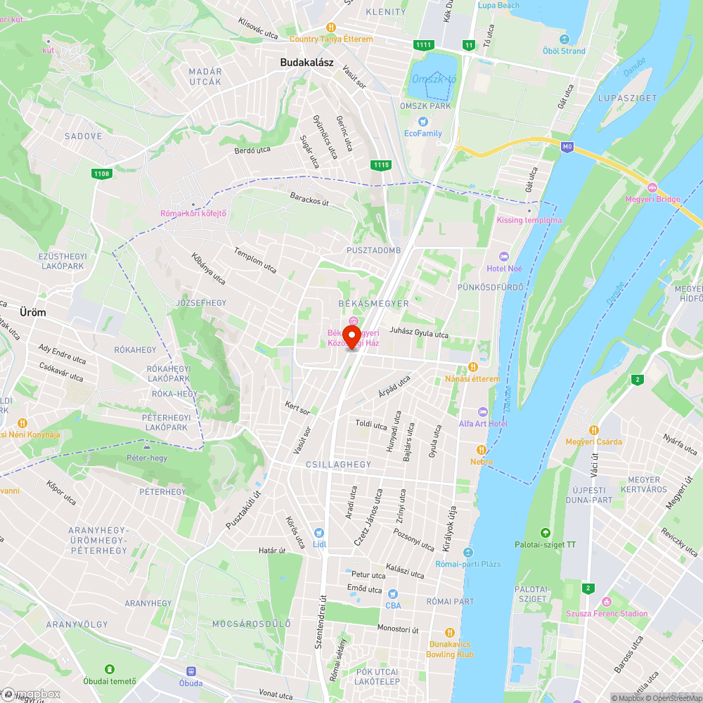 Békásmegyer, Csillaghegy hévátkelő bejelentés helye