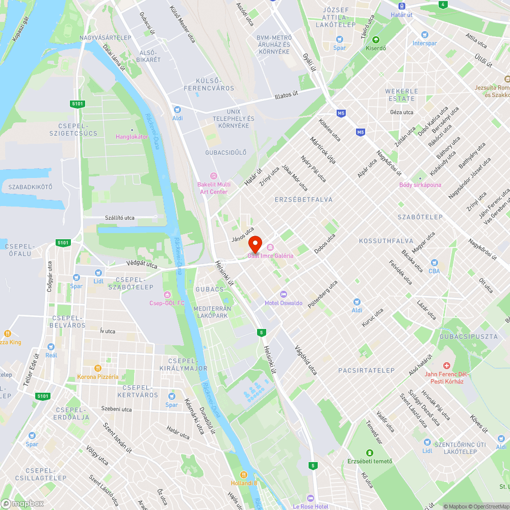 Utasváró - Pesterzsébet, városközpont bejelentés helye