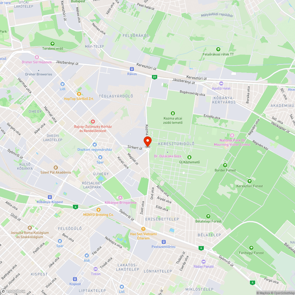 Hiányzó Üveglapok - Új köztemető bejelentés helye
