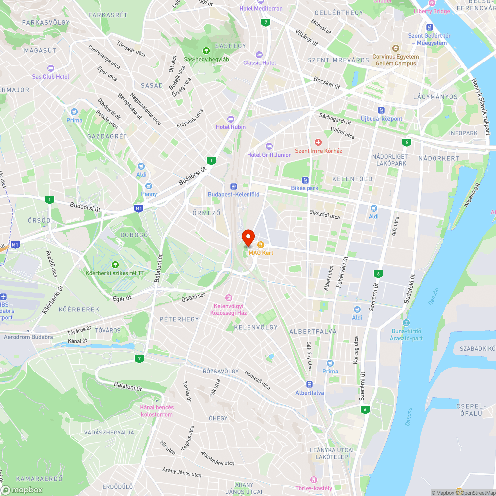 A gaztól járhatatlan járda / bicikliút bejelentés helye