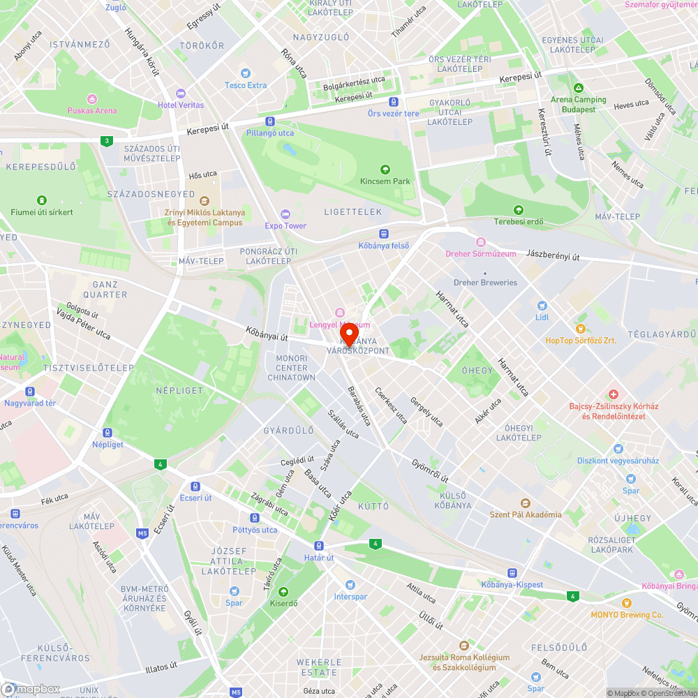 Terelőkorlát szétrombolása a Liget térnél bejelentés helye