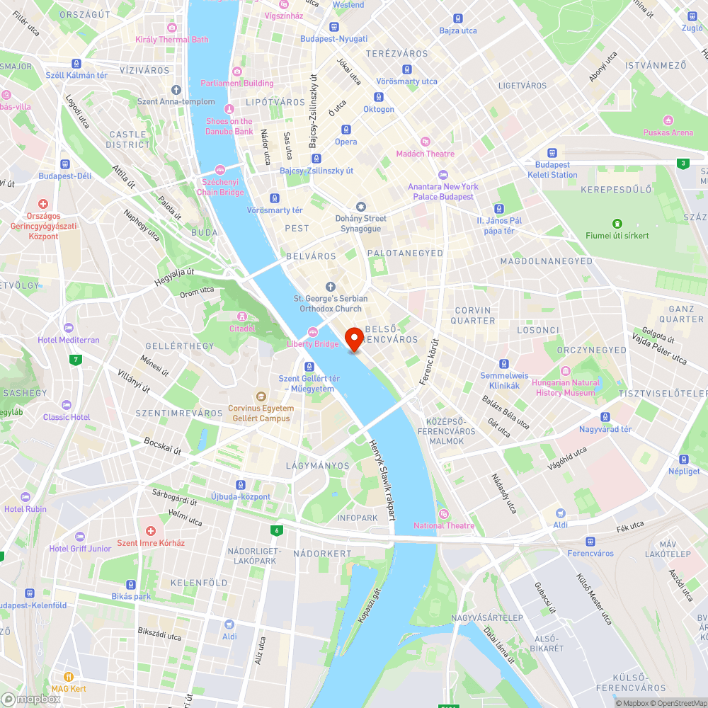 Világítás hiánya a bicikli úton a "Bálna Budapest" (CET) mellett bejelentés helye