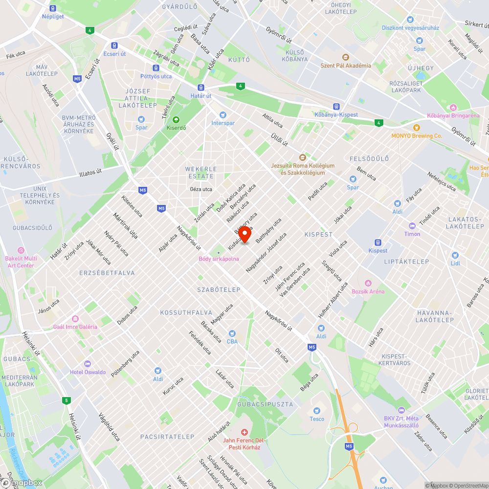 Eltűnt szemetes az oszlopról bejelentés helye