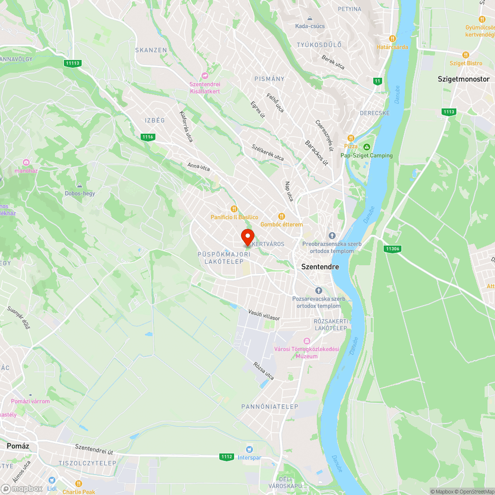 Zöldhulladék a Művész téren bejelentés helye
