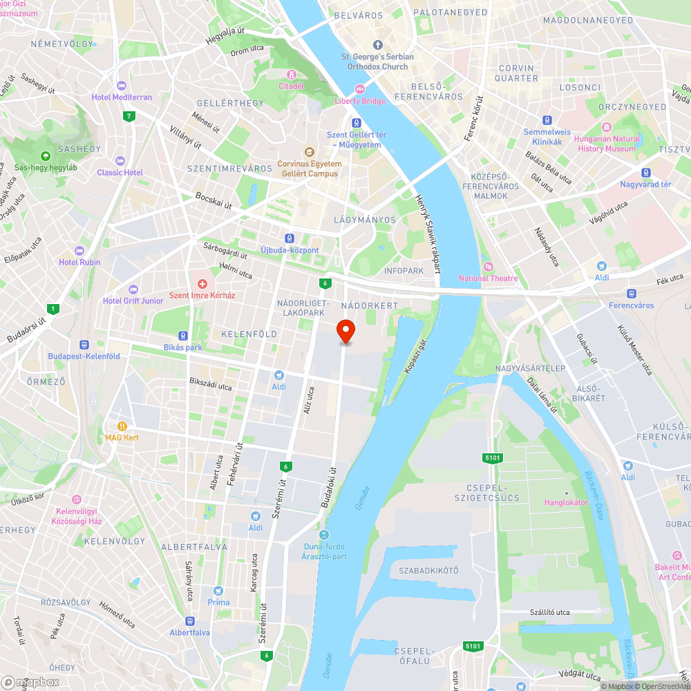 Szemét hegyek a Budafoki úton bejelentés helye