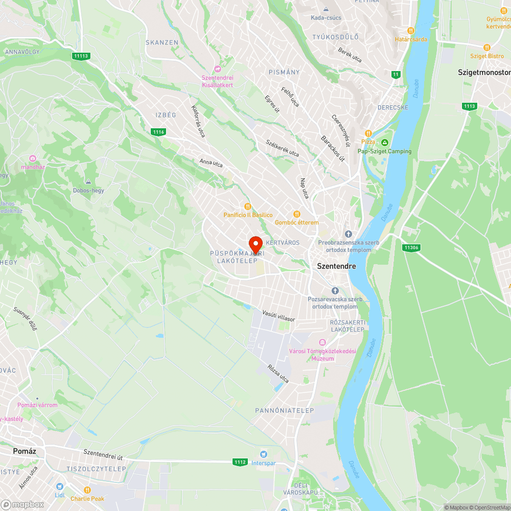 Faágakkal benőtt, kifakult kresztábla bejelentés helye