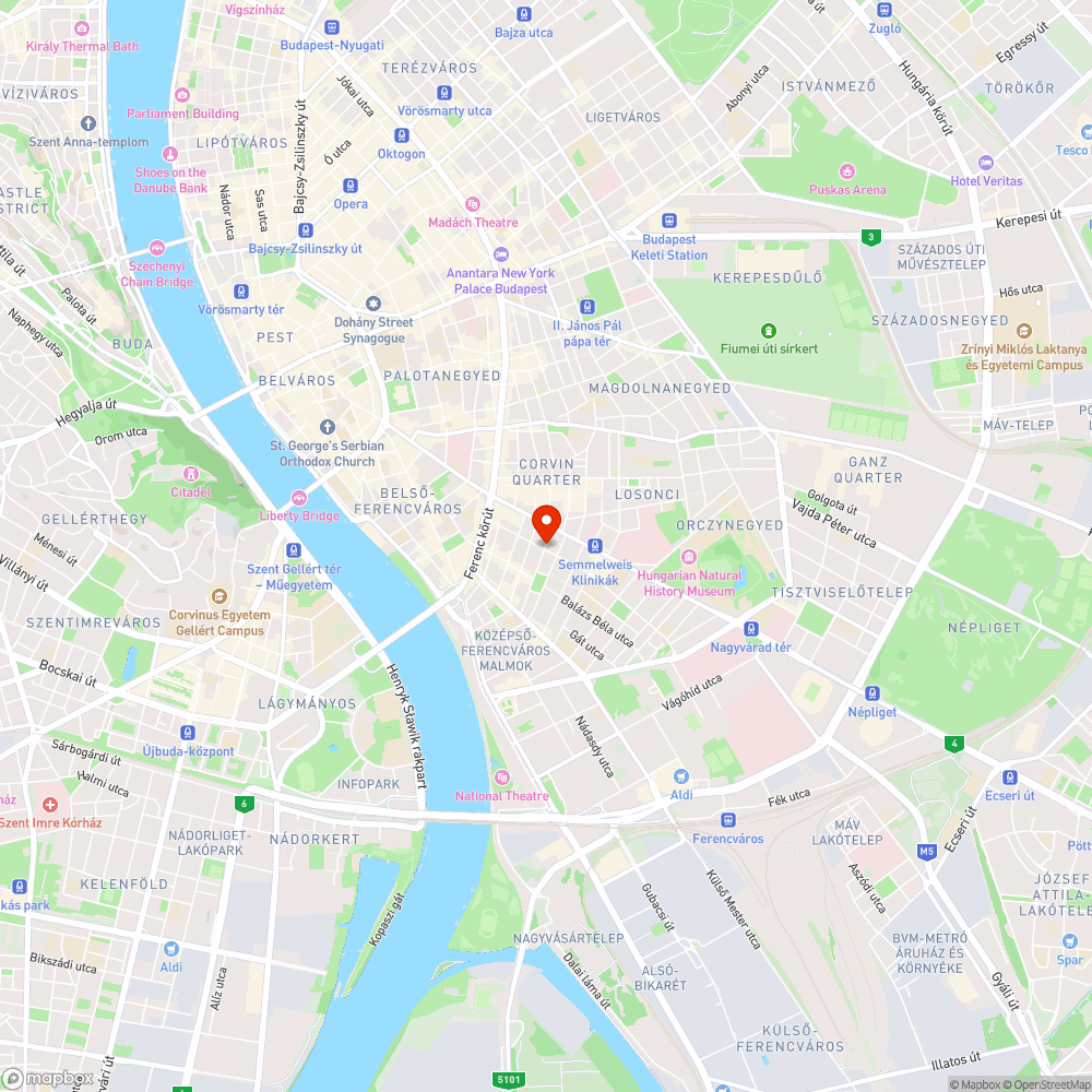 Járda beszakadt bejelentés helye