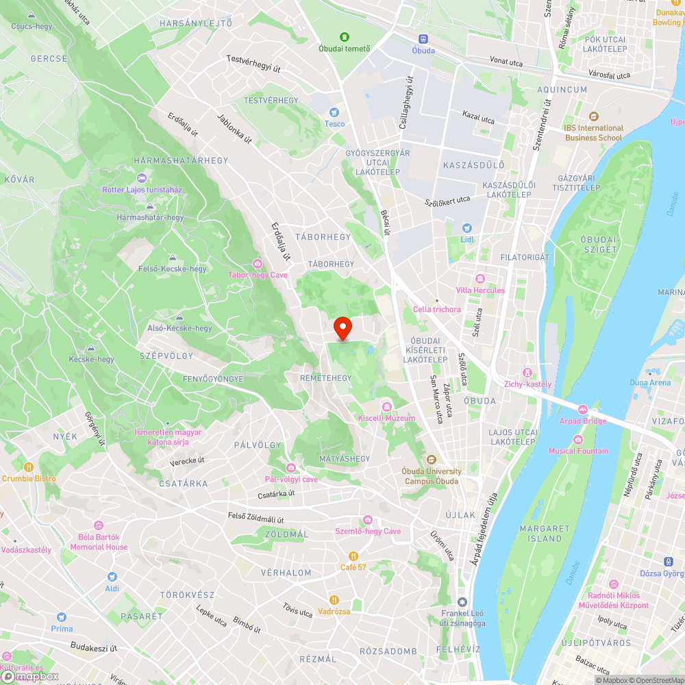 Véget érő járda (Perényi köz) bejelentés helye