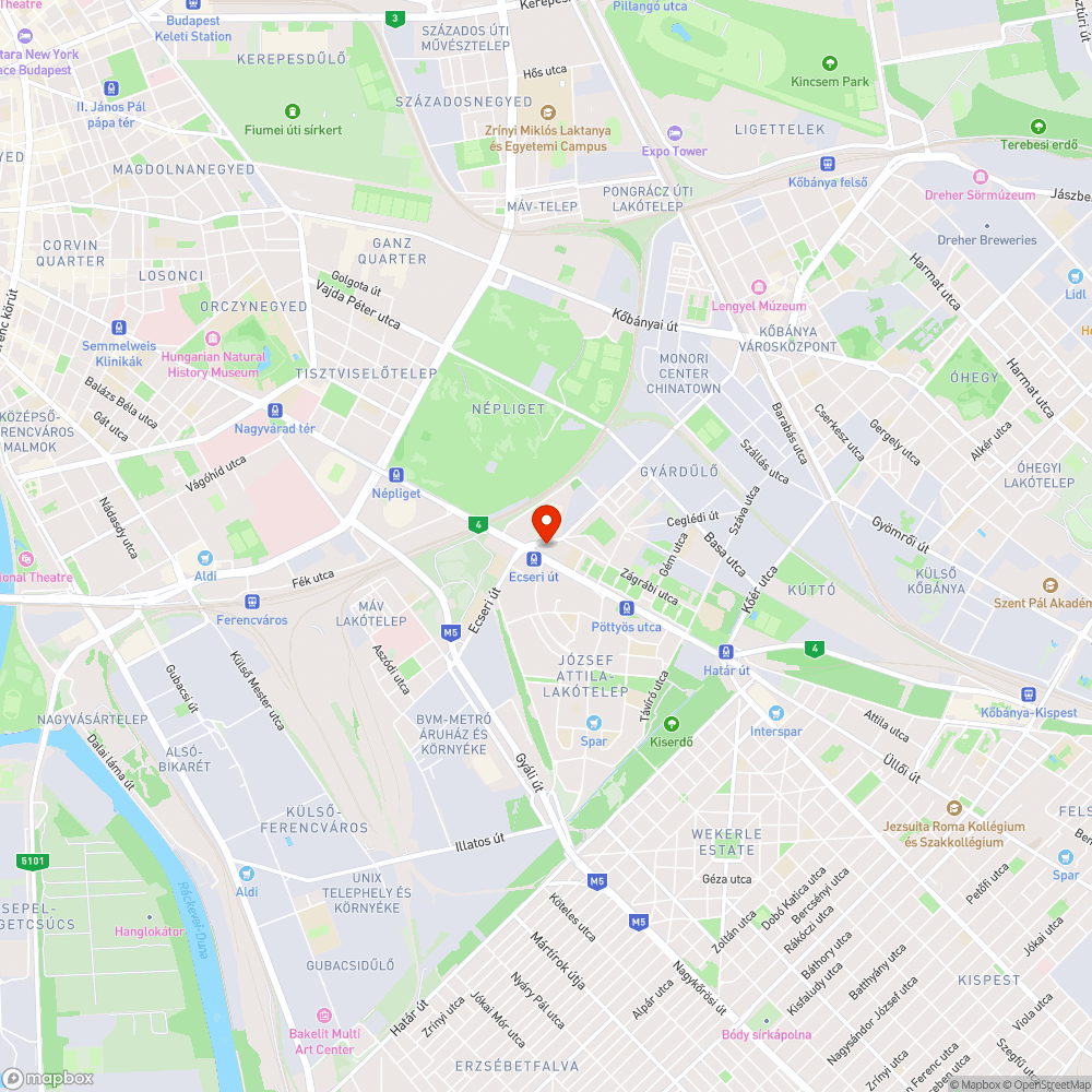 Lezárt parkoló bejelentés helye
