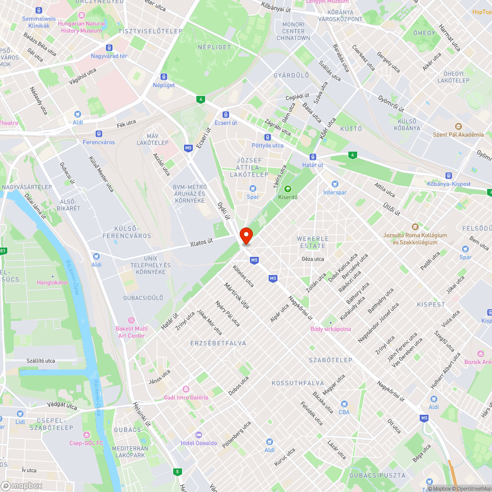 Használhatatlan kerékpártároló bejelentés helye