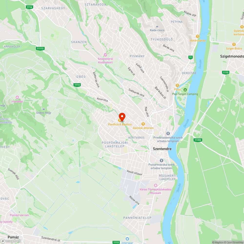 Közvilágitási hiba a Bükkös parton IV. bejelentés helye
