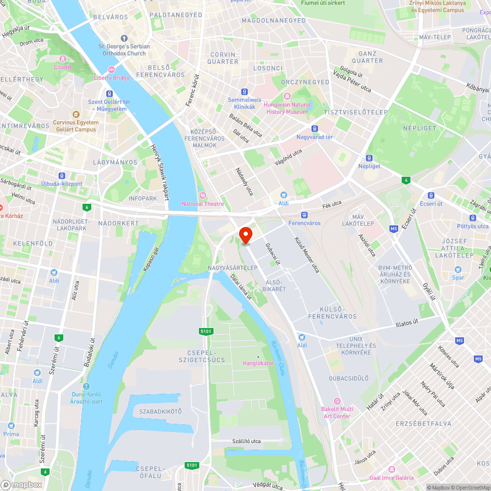 Szemétrakás Közvágóhídon bejelentés helye