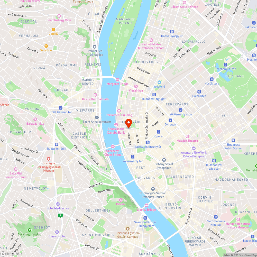 Omlásveszély - Szabadság tér bejelentés helye