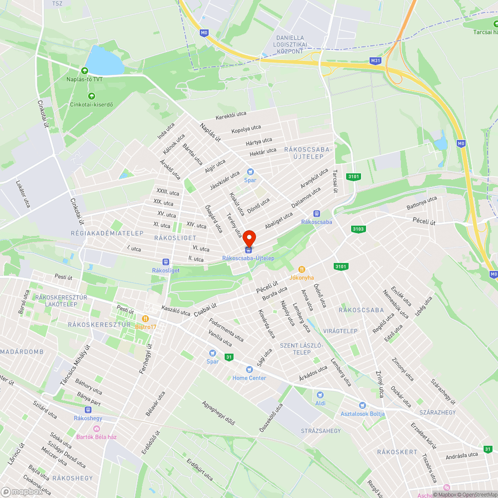 Szemétlerakás a vasútállomás mellett bejelentés helye