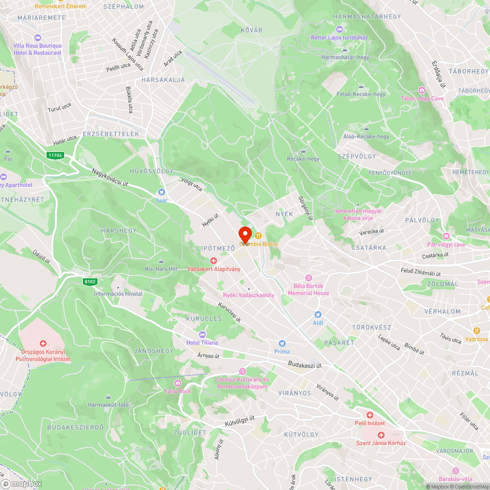 30-as övezet tábla hibák (Ördög-árok mentén) bejelentés helye