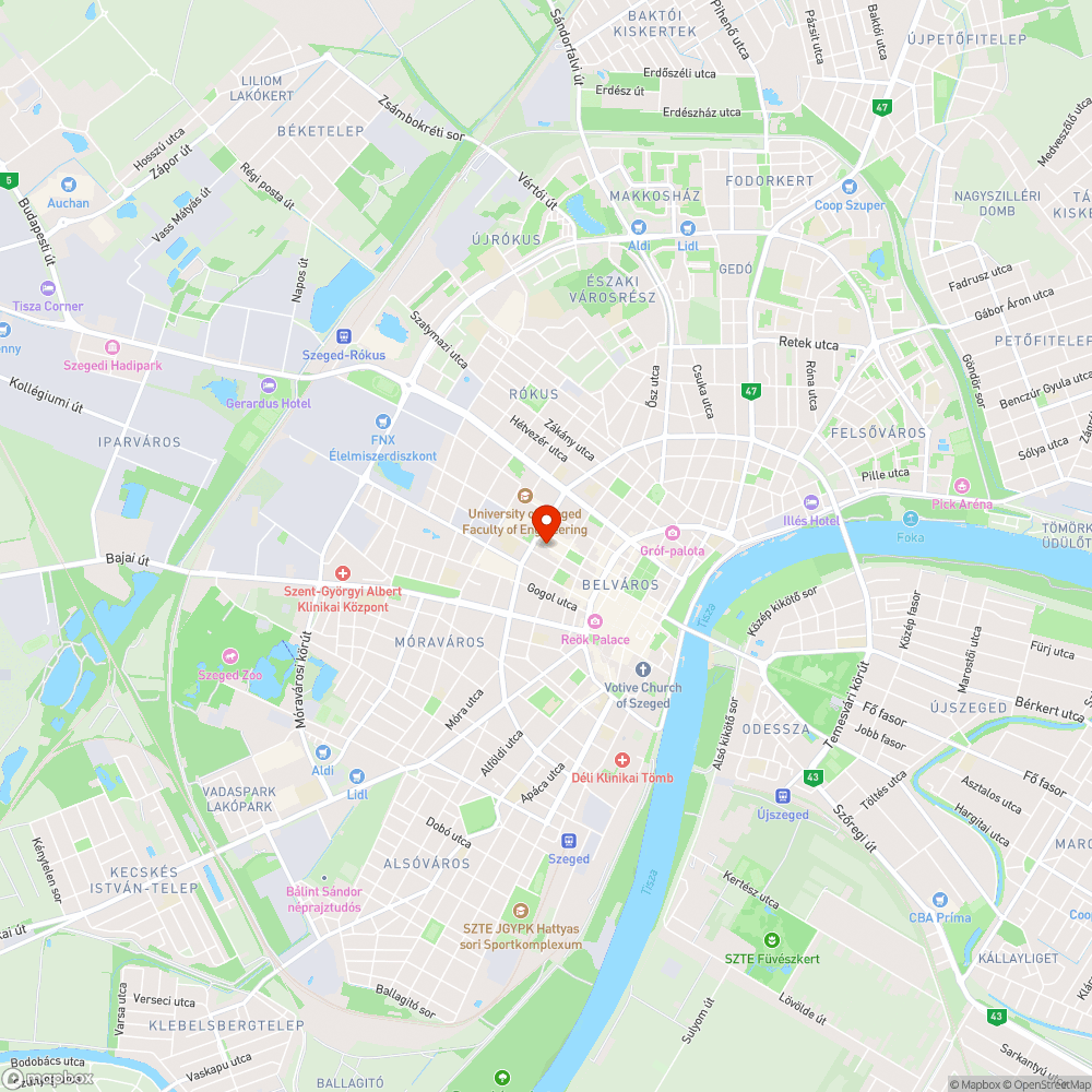 Kátyú az Attila utcában bejelentés helye