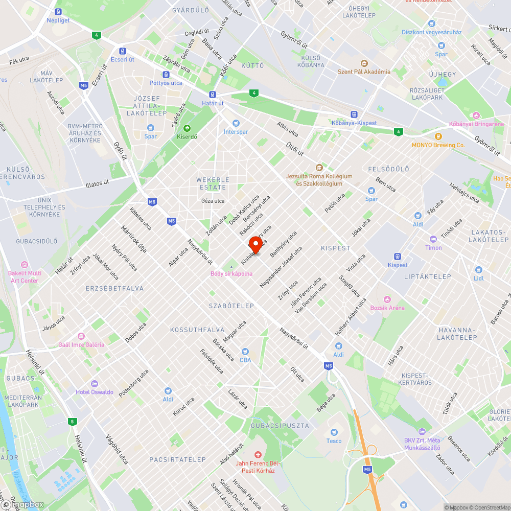 Kiújult kátyú - Nádasdy utca bejelentés helye