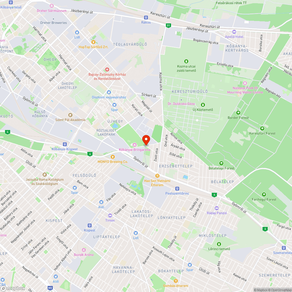 Illegális szemét lerakás bejelentés helye