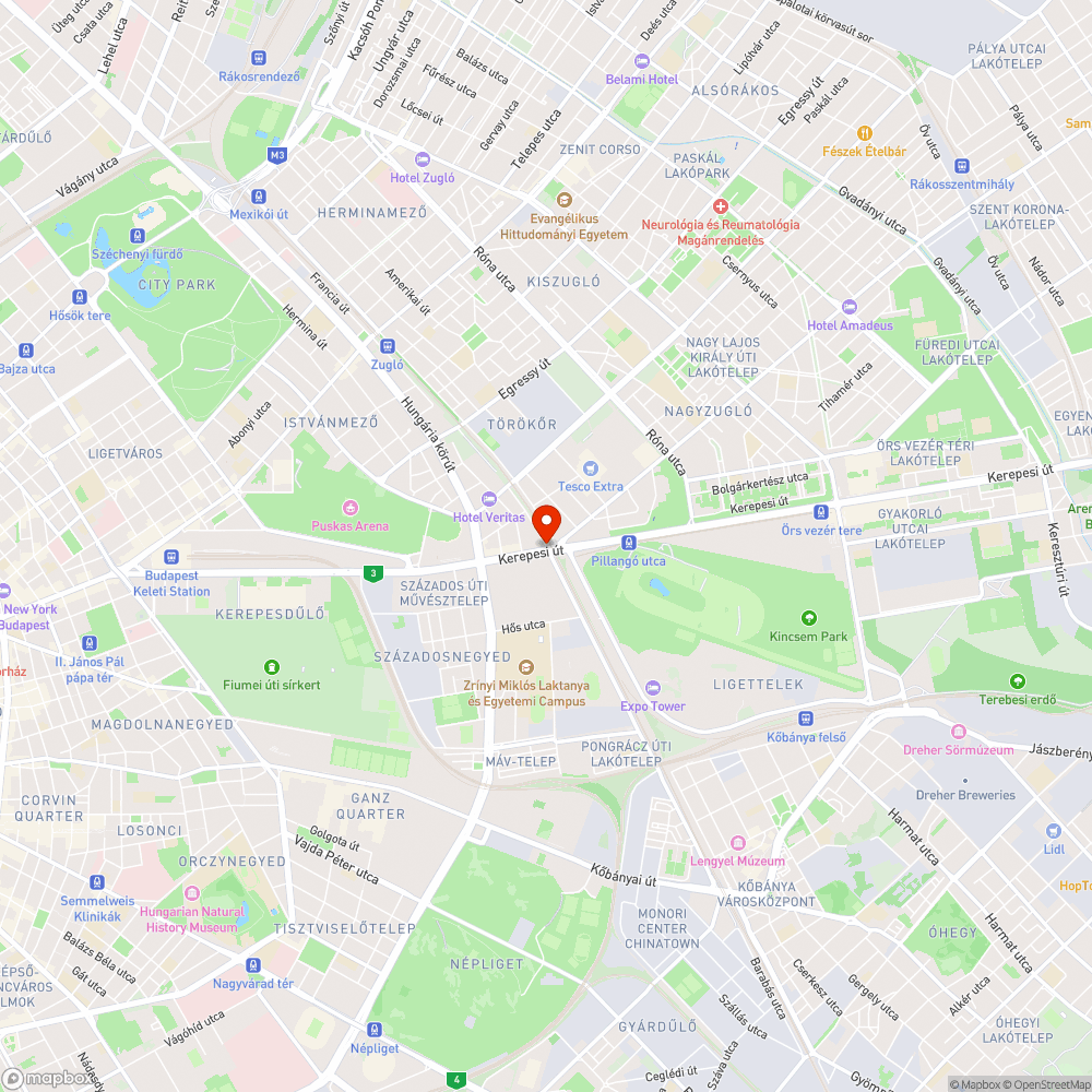 Francia út eleje bejelentés helye