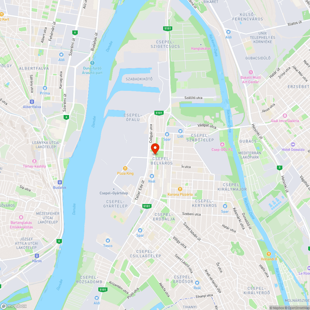 Kátyú a Szent Imre téri buszmegállóban bejelentés helye