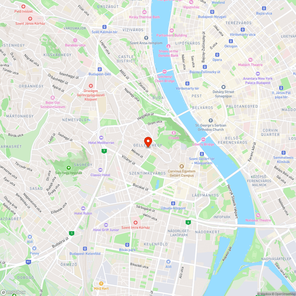 Nagy kiterjedésű úthiba bejelentés helye