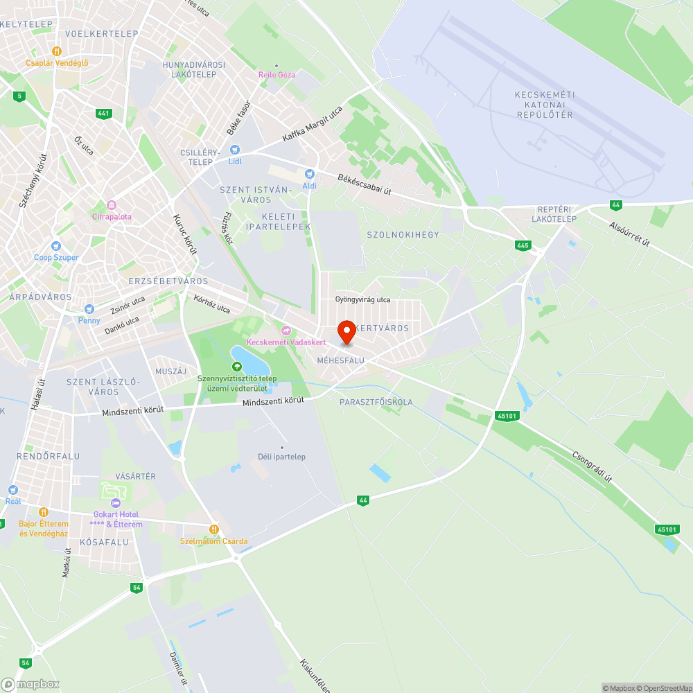 Balesetveszélyes járda a Műkertvárosban bejelentés helye