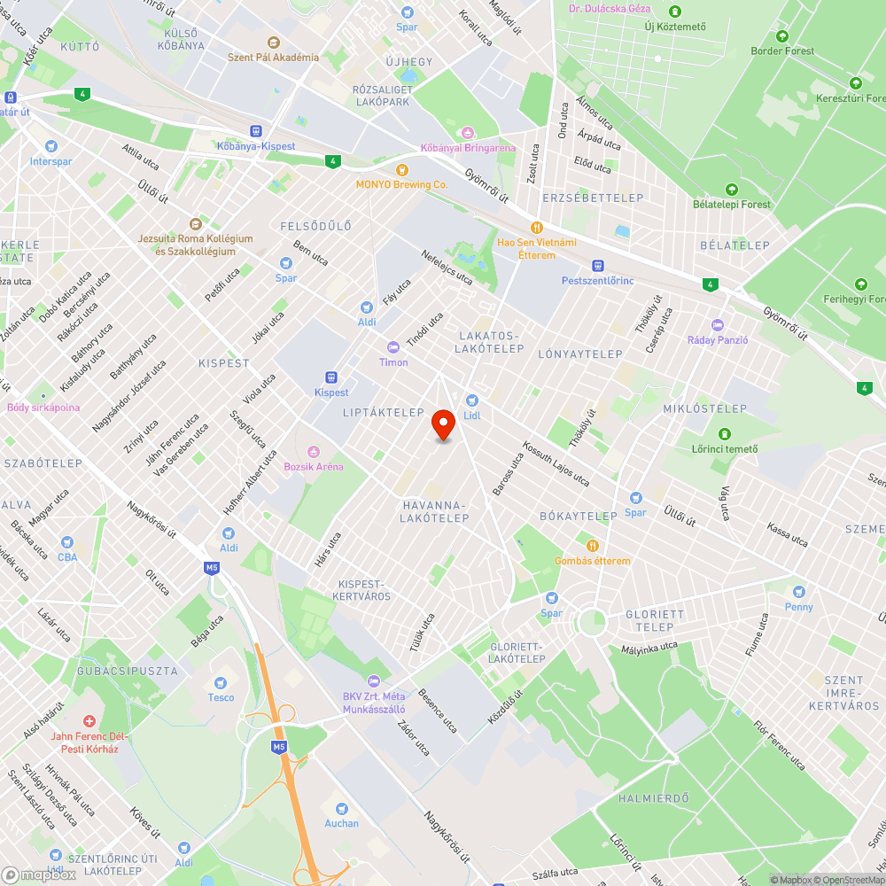 Kidöntött korlát bejelentés helye